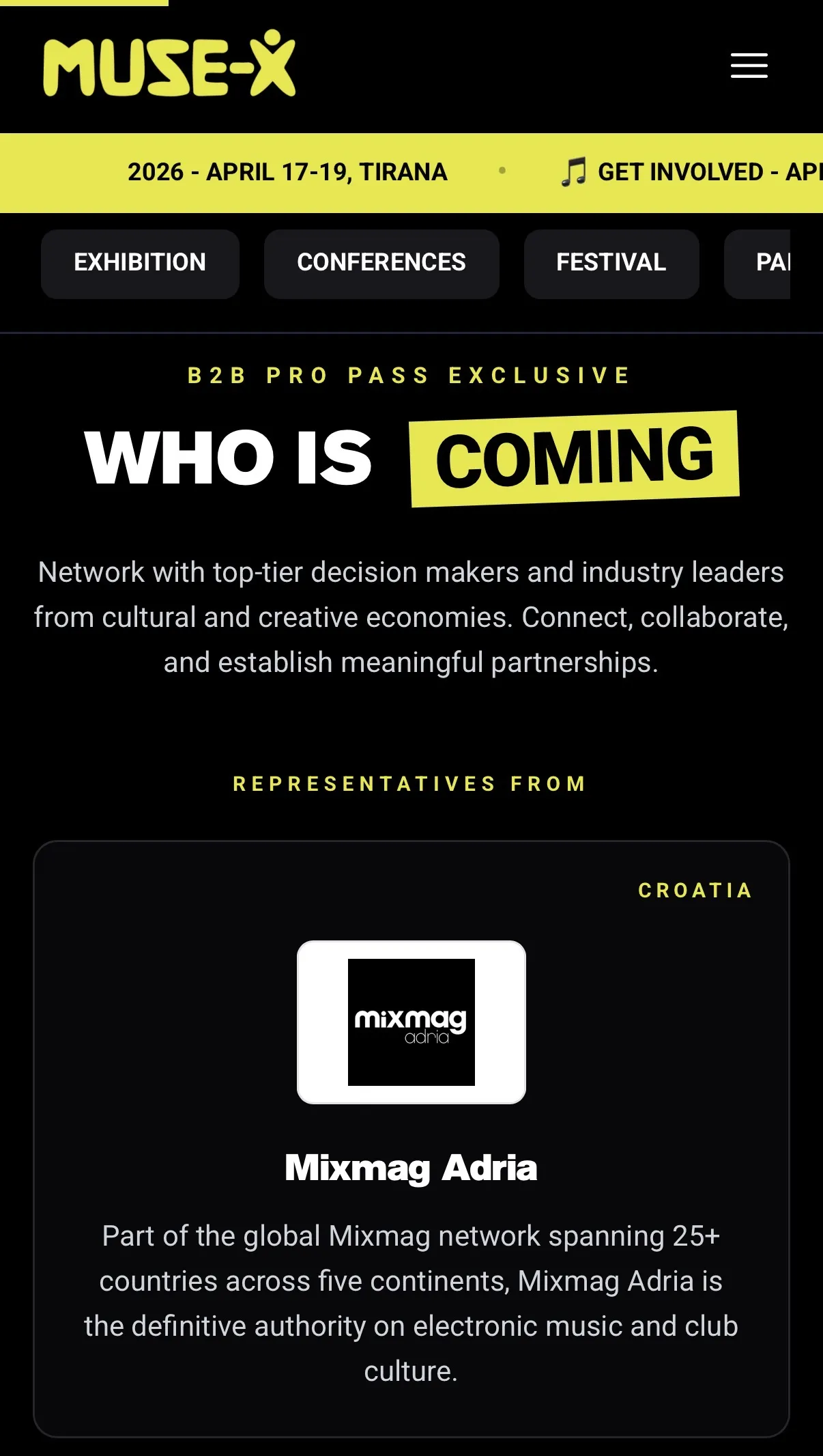 Muse-X — who is coming, mobile